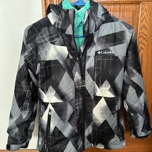 Girls size 10-12 Columbia jacket with zio in liner like new